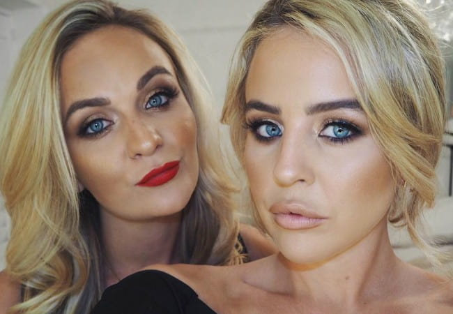 Lydia Bright (Right) and Georgia Bright as seen in January 2018