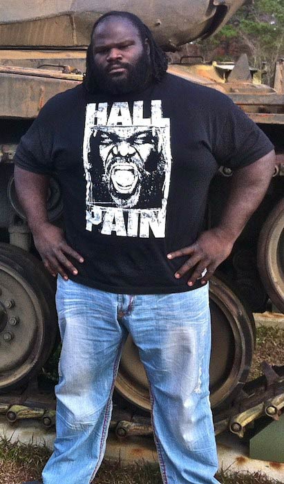 Mark Henry at the North Carolina National Guard's Fayetteville armory in 2011