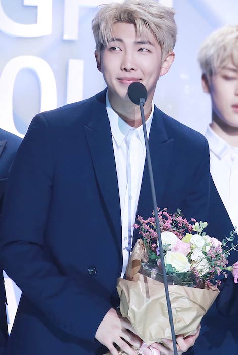 Rap Monster during 2017 Seoul Music Awards