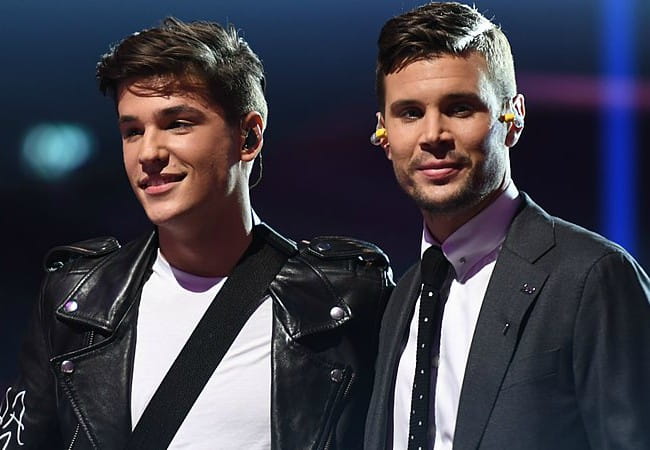 Robin Bengtsson (Right) and Anton Hagman as seen in February 2017