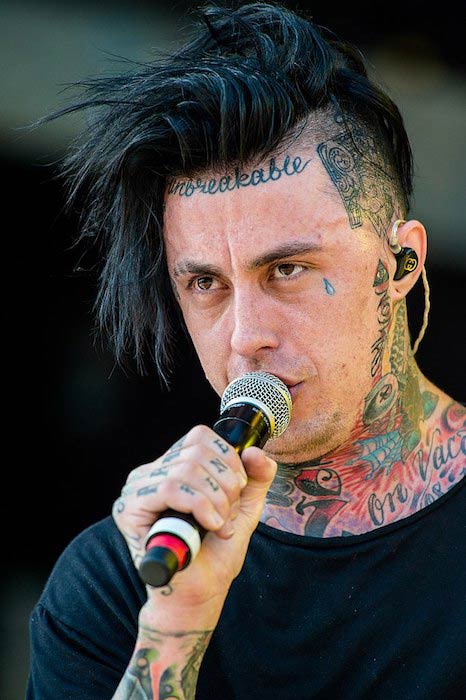 Ronnie Radke while performing at Rock im Park 2014 event