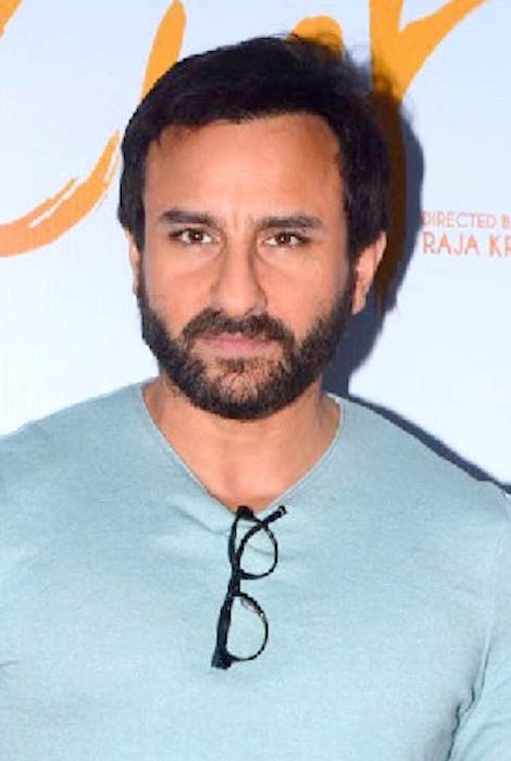 Saif Ali Khan during an event for his 2017 film Chef