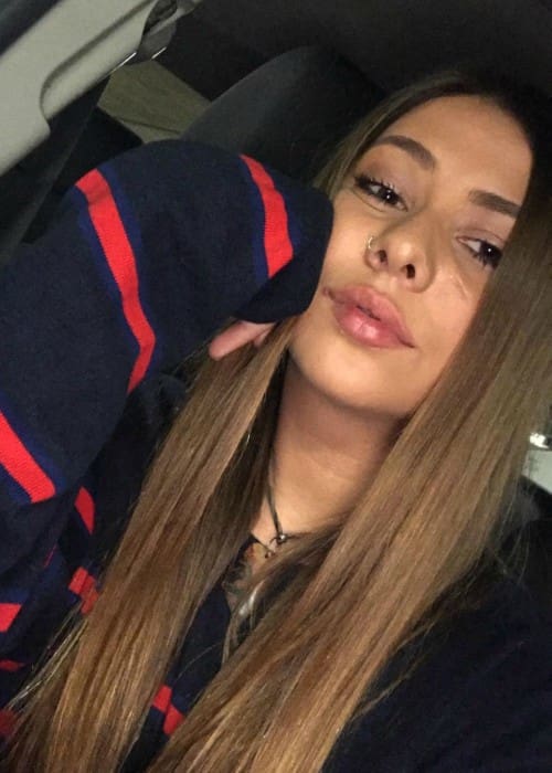 Sarah Baska in a selfie as seen in January 2018