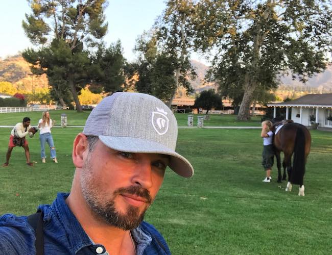 Tom Welling at Saddle Club in July 2017