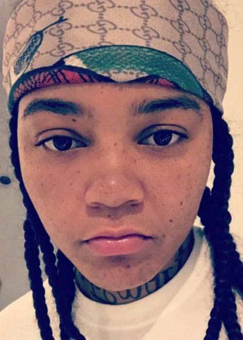 Young M.A in a selfie in June 2017
