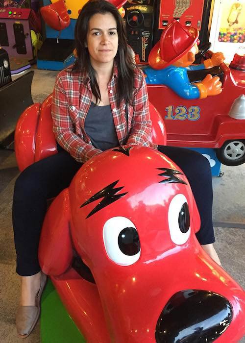 Abbi Jacobson hanging out at Ocean City, New Jersey in September 2015