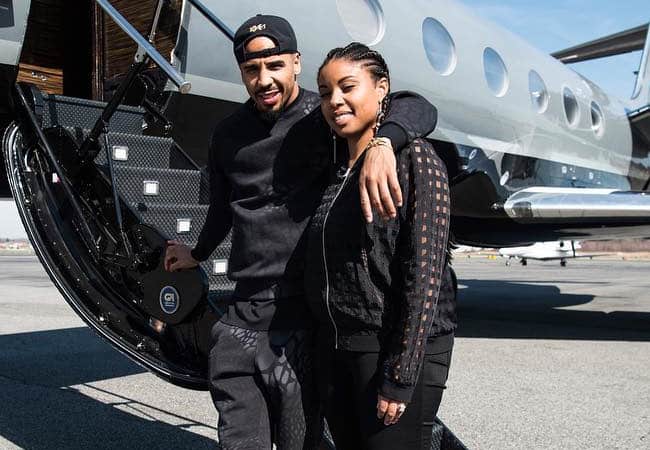 Andre Ward with friendly, Wife Tiffiney Ward 