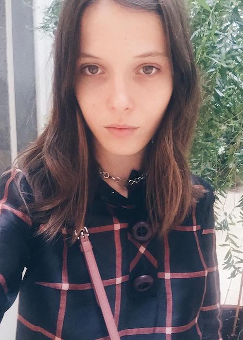 Anna K in an Instagram selfie in July 2017