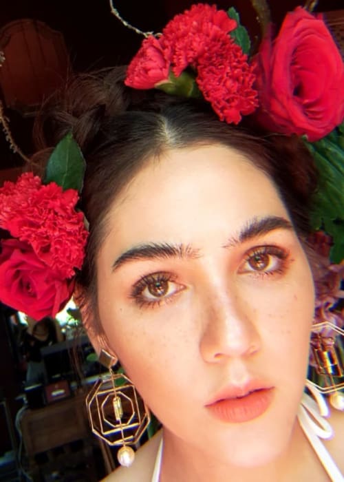Araya Hargate in an Instagram selfie as seen in April 2018