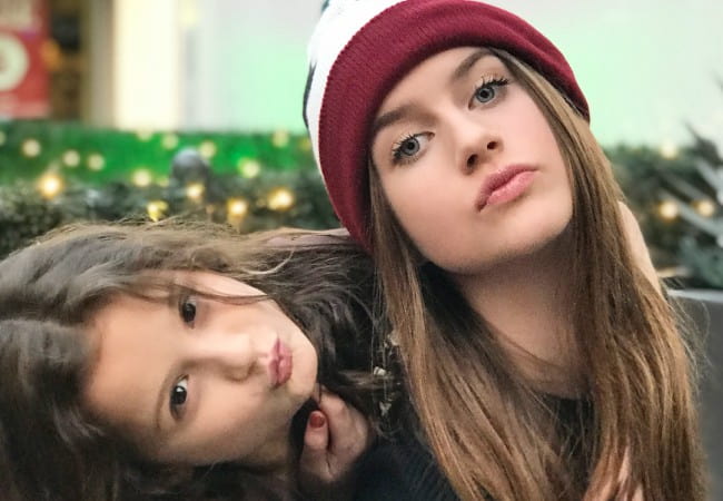 Brooke Butler (Right) and Hayley LeBlanc as seen in December 2017