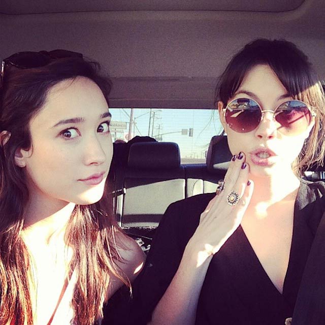 Christina Masterson with her friend Jen Agogo in January 2013