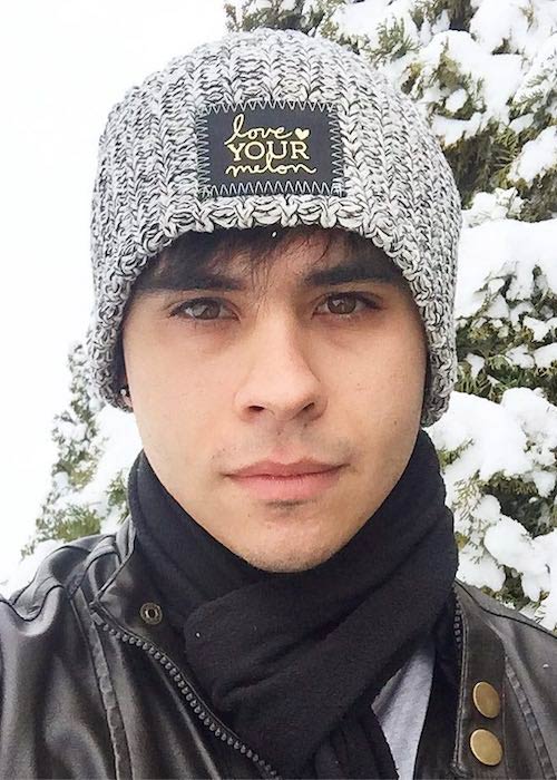 Cyrus Dobre in an Instagram selfie in March 2017 while wearing Love Your Melon cap