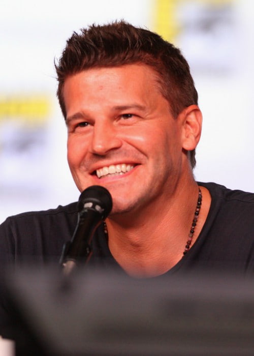 David Boreanaz speaking at the 2012 San Diego Comic-Con in July 2012