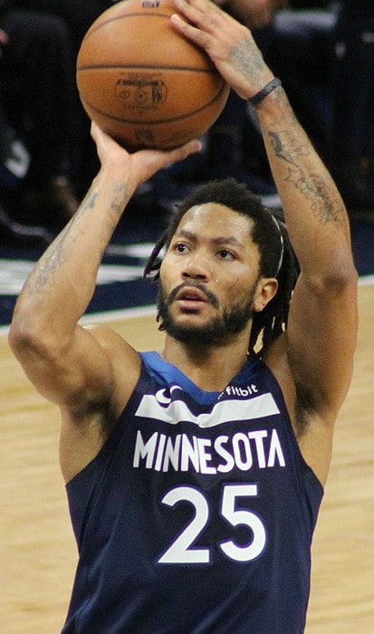 Derrick Rose as seen in January 2019