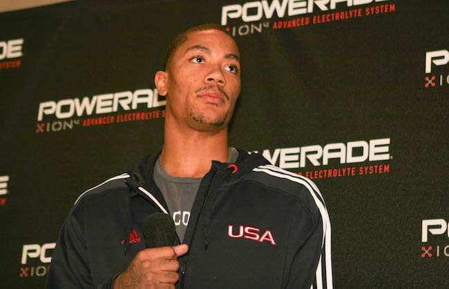 Derrick Rose at a promotion Meet n Greet event in 2010