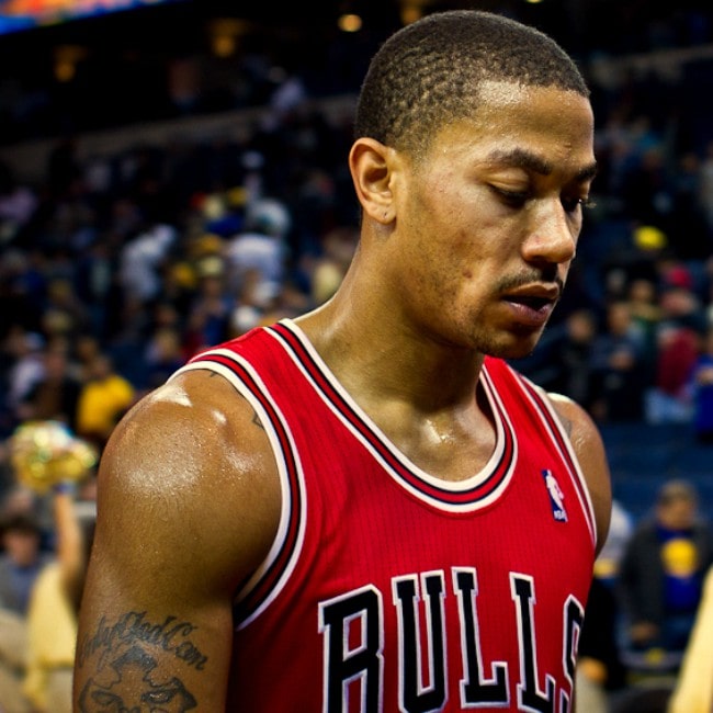 Derrick Rose during a match in December 2011