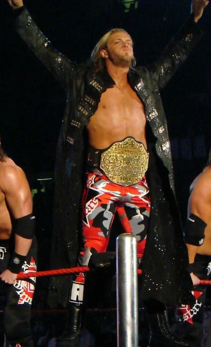 Edge during a match in March 2008