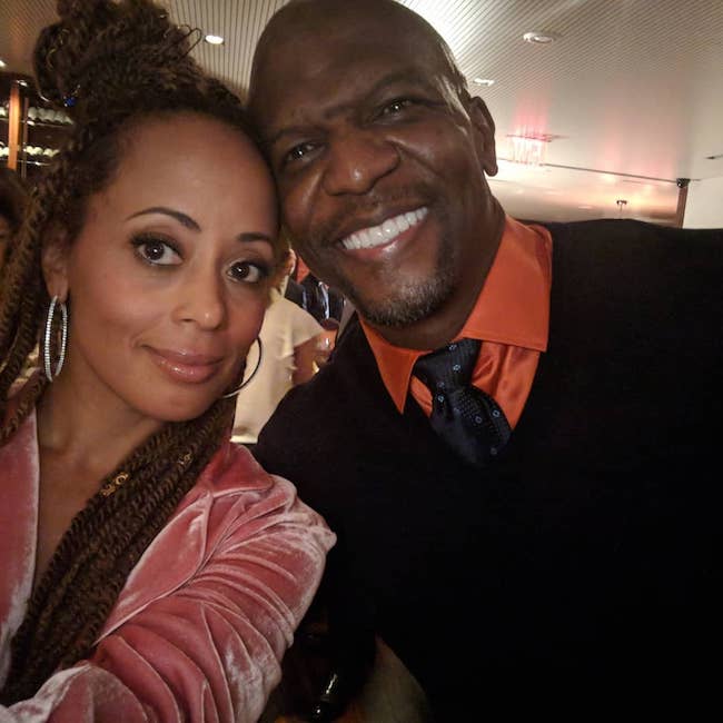 Essence Atkins and Terry Crews in May 2018