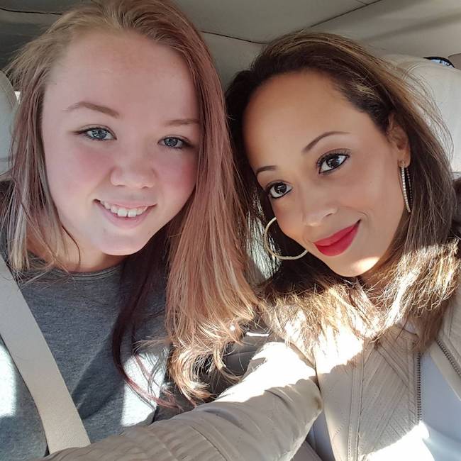 Essence Atkins congratulating her niece Alyssa on clearing Driver's Test in February 2016