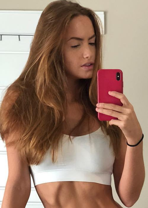 Haley Kalil in a selfie as seen in November 2017