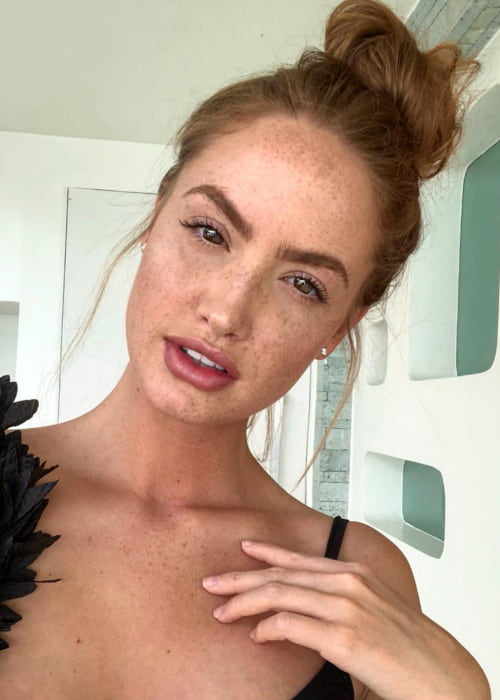 Haley Kalil in an Instagram selfie as seen in March 2018