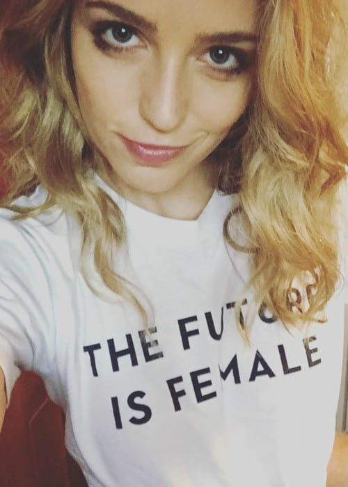 Jessica Rothe in a selfie as seen in November 2016