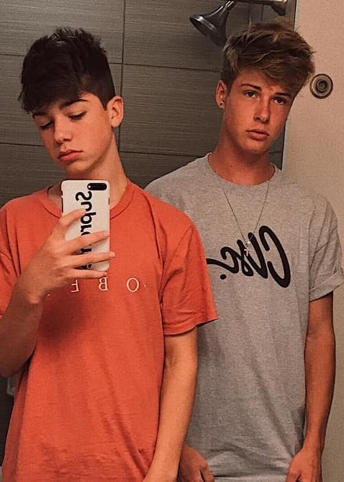 Joey Birlem (Left) and Blake Gray in a selfie in August 2017
