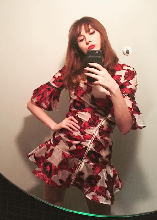 Karen Gillan selfie in September 2017