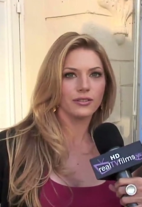 Katheryn Winnick being interviewed about her role in the film Cold Souls in 2009