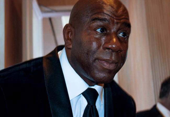 Magic Johnson at Mercedes-Benz Carousel of Hope Gala 2014