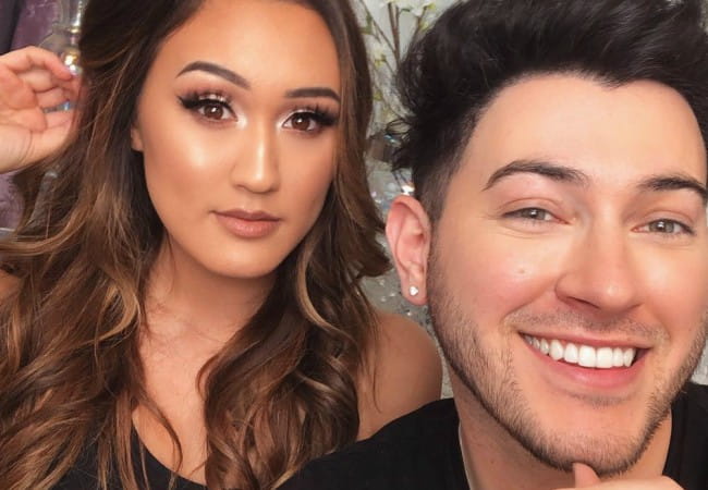 Manny MUA and Lauren Riihimaki as seen in January 2018