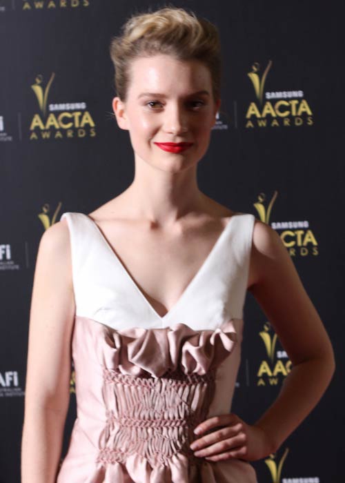 Mia Wasikowska during the Samsung AACTA Awards 2012 in Australia