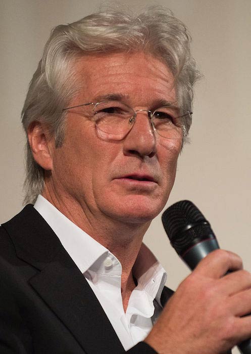 Richard Gere receiving the Golden Icon Award in 2012