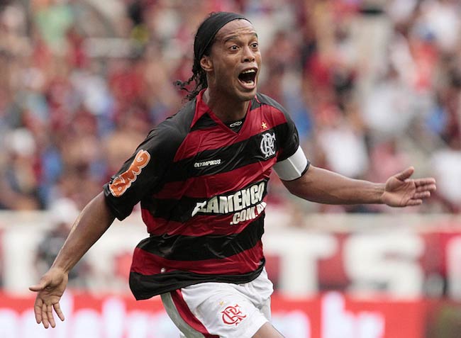 Ronaldinho at the end of the Guanabara Cup 2011