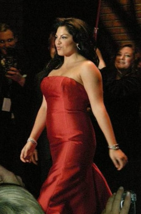 Sara Ramirez at the Red Dress Collection charity fashion show in 2008