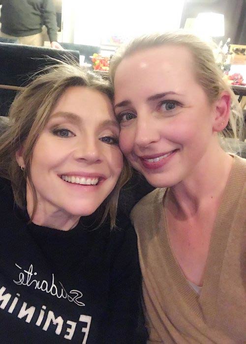 Sarah Chalke (Left) with Alicia Goranson in a March 2018 selfie