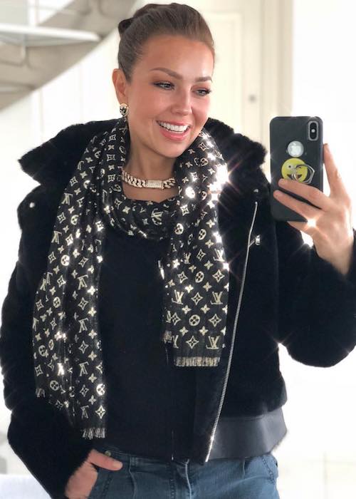 Thalía in an Instagram selfie in April 2018