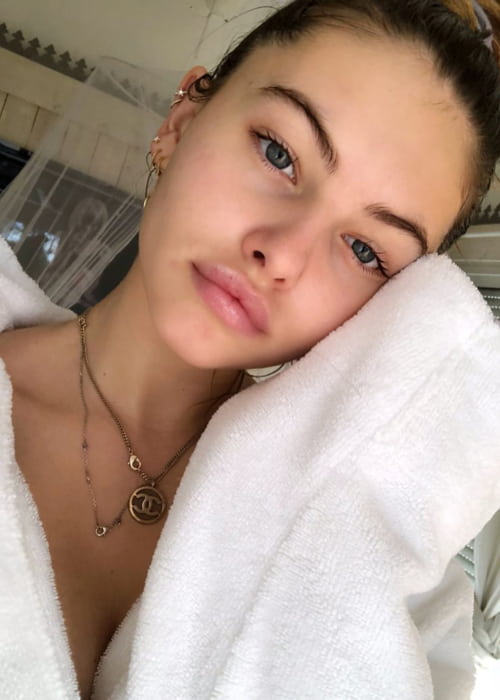 Thylane Blondeau in an Instagram selfie as seen in April 2018