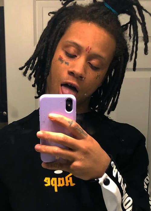 Trippie Redd in an Instagram selfie as seen in December 2017