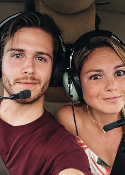 Adam Gallagher and Nicole Cogan in a selfie in June 2016