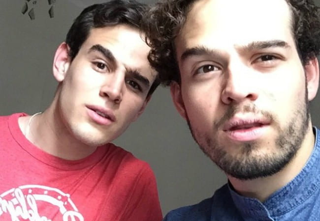 Alberto Rosende (Left) and Diego Felipe in a selfie in May 2015