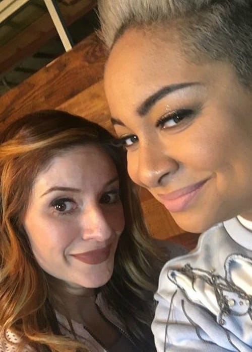 Anneliese van der Pol (Left) and Raven-Symoné as seen in April 2018