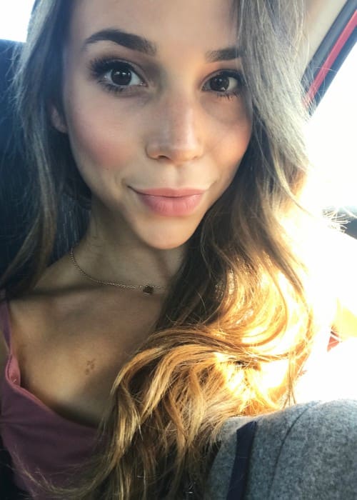 Ariel Kaplan in a selfie as seen in February 2018