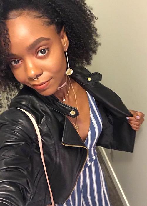 Ashleigh Murray in an Instagram selfie in March 2018