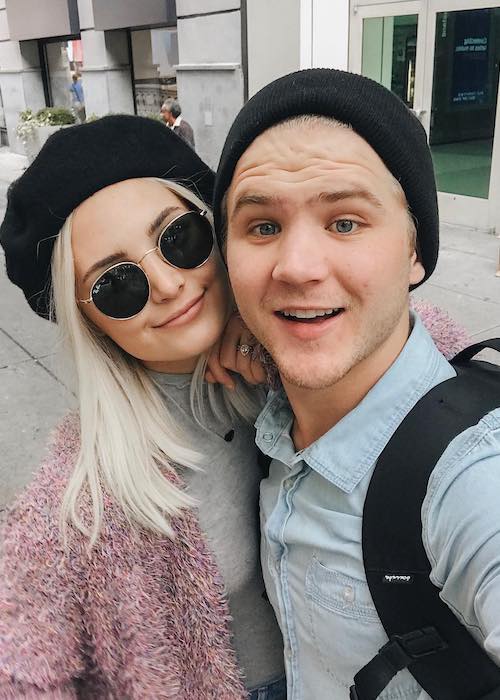 Aspyn Ovard and Parker Ferris in an Instagram pic in October 2017