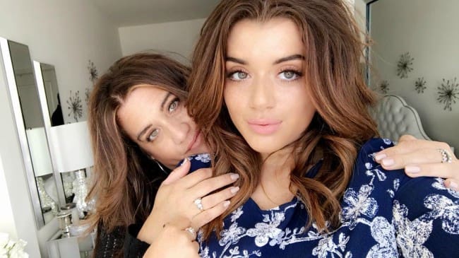 Brielle Barbusca in a selfie with her mother in May 2018