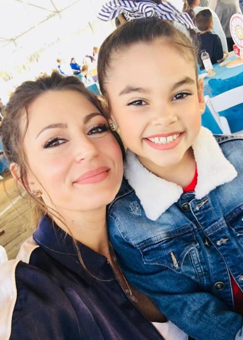 Cerina Vincent (Left) and Ariana Greenblatt as seen in April 2018