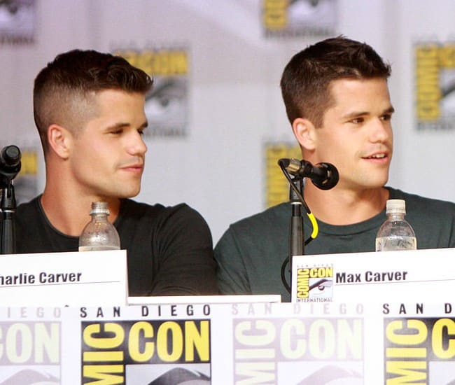 Charlie Carver (Left) and Max Carver as seen in July 2013