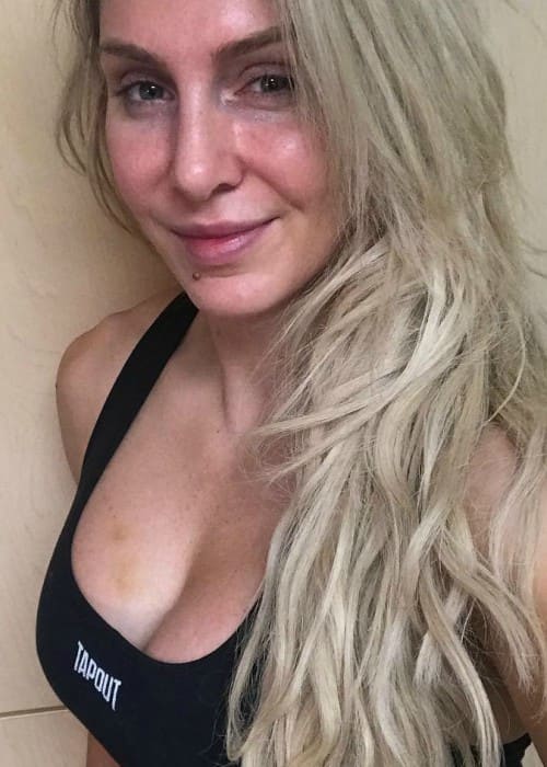 Charlotte Flair in an Instagram selfie as seen in March 2018