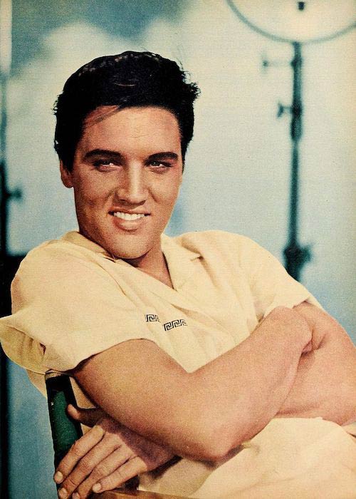 Elvis Presley at the time he was about to join the army in 1958